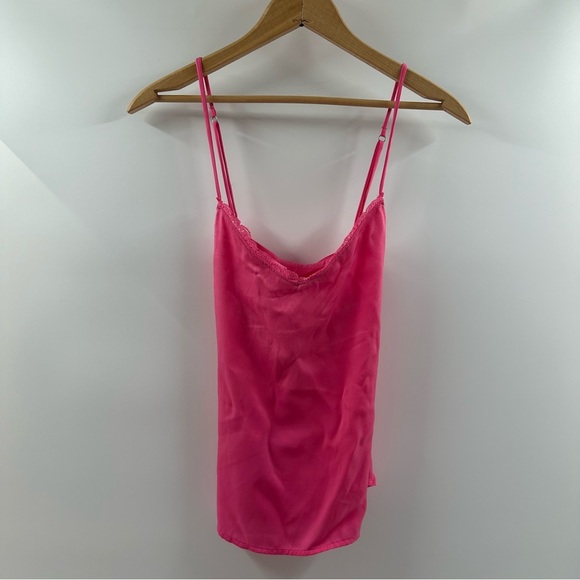 Gilly Hicks Tops - Gilly Hicks Satin Hot Pink Sleep Tank – Size Medium